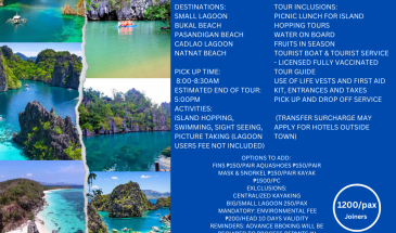 EL NIDO ISLAND HOPPING TOUR D